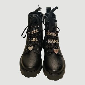 Karl Lagerfeld combat boots